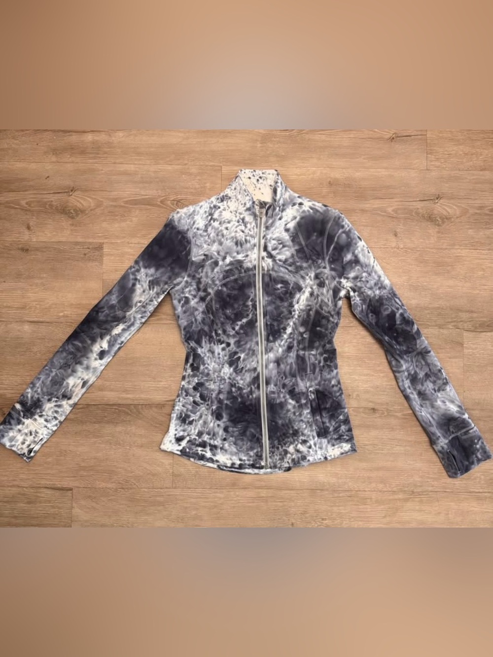 lululemon athletica Women's Black & White Tie-Dye Define Jacket